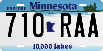 MN license plate 710RAA