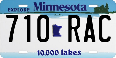 MN license plate 710RAC