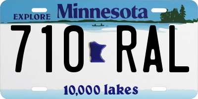 MN license plate 710RAL