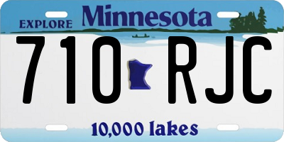 MN license plate 710RJC