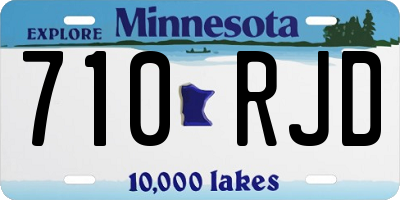 MN license plate 710RJD