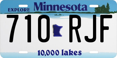 MN license plate 710RJF