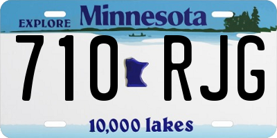 MN license plate 710RJG