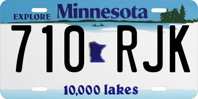 MN license plate 710RJK