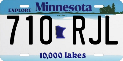 MN license plate 710RJL