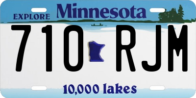 MN license plate 710RJM