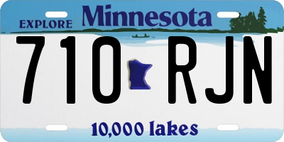 MN license plate 710RJN