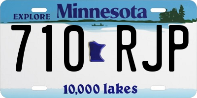MN license plate 710RJP