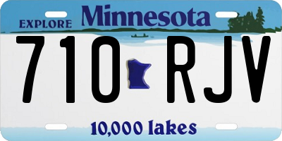 MN license plate 710RJV