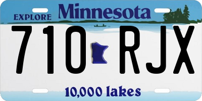 MN license plate 710RJX