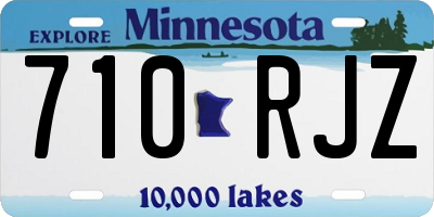 MN license plate 710RJZ