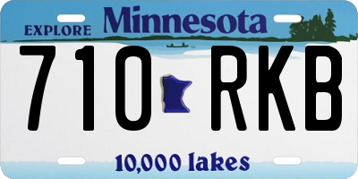 MN license plate 710RKB