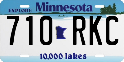 MN license plate 710RKC