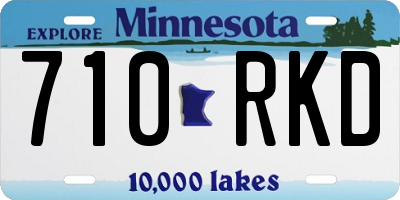 MN license plate 710RKD