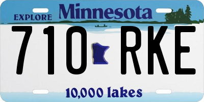 MN license plate 710RKE