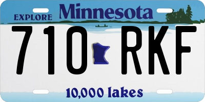 MN license plate 710RKF