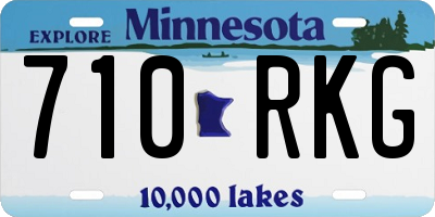 MN license plate 710RKG