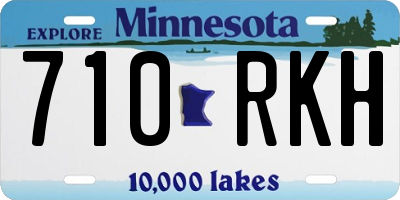 MN license plate 710RKH