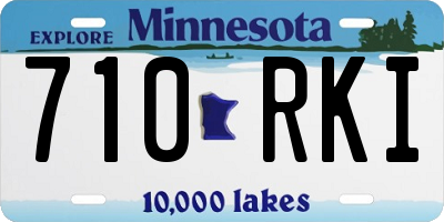 MN license plate 710RKI