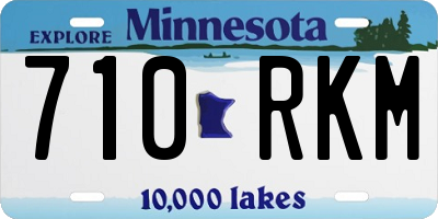 MN license plate 710RKM
