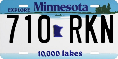 MN license plate 710RKN