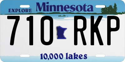 MN license plate 710RKP