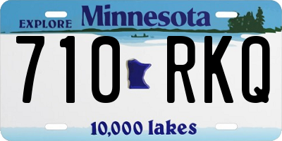 MN license plate 710RKQ