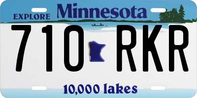 MN license plate 710RKR