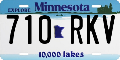 MN license plate 710RKV
