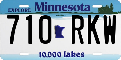 MN license plate 710RKW