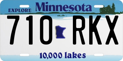 MN license plate 710RKX