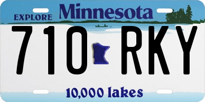 MN license plate 710RKY