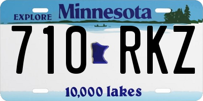 MN license plate 710RKZ