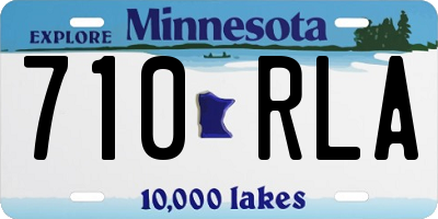 MN license plate 710RLA