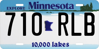 MN license plate 710RLB
