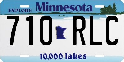 MN license plate 710RLC