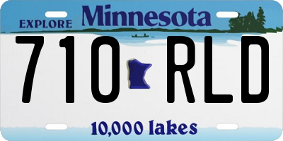 MN license plate 710RLD