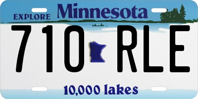 MN license plate 710RLE