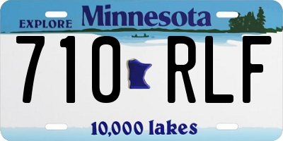 MN license plate 710RLF