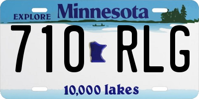 MN license plate 710RLG