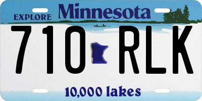 MN license plate 710RLK