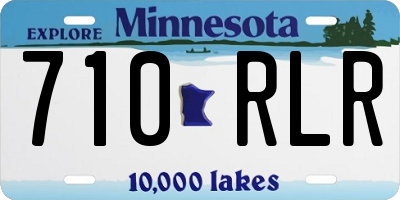 MN license plate 710RLR