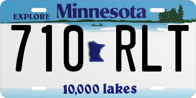 MN license plate 710RLT