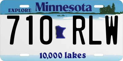 MN license plate 710RLW