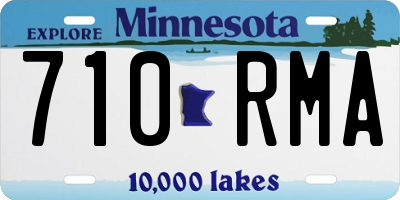 MN license plate 710RMA