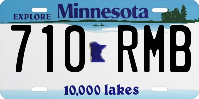 MN license plate 710RMB