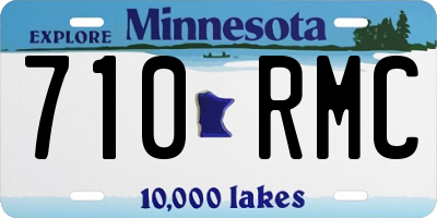 MN license plate 710RMC