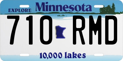 MN license plate 710RMD