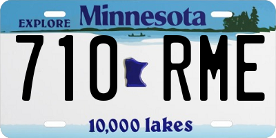 MN license plate 710RME