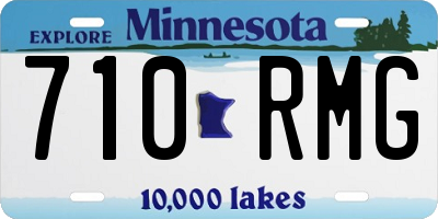 MN license plate 710RMG